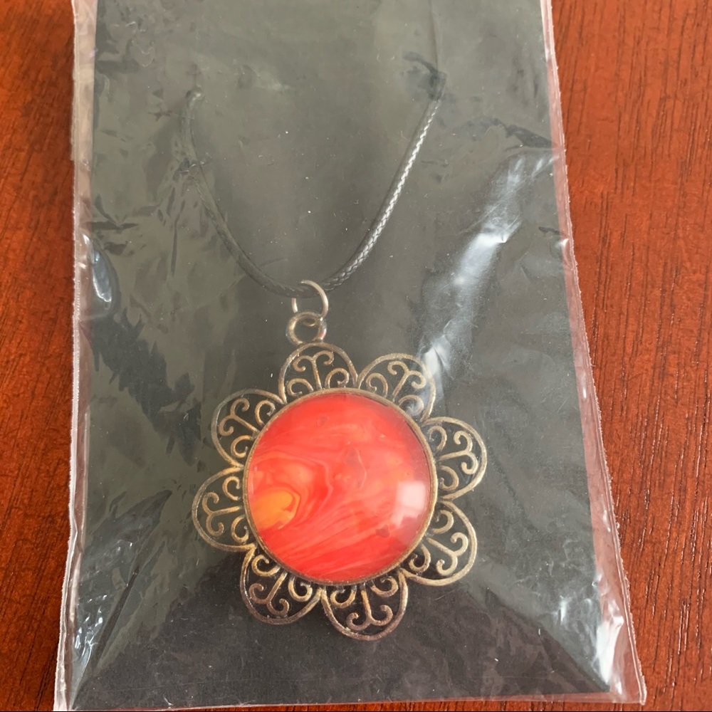 2/$20 ONE OF A KIND flower pendant necklace